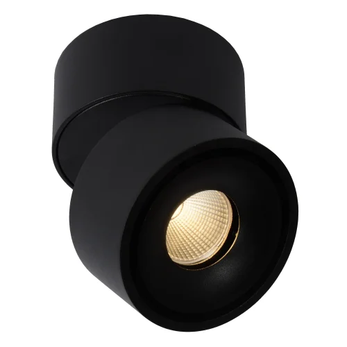 Светильник накладной LED Yumiko 35911/08/30 Lucide чёрный 1 лампа, основание чёрное в стиле модерн круглый фото 2
